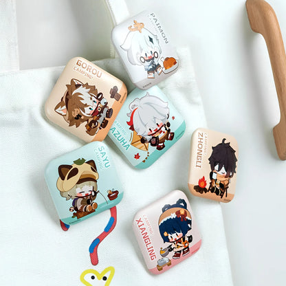 Genshin Impact square badges ita bag collection camping series display