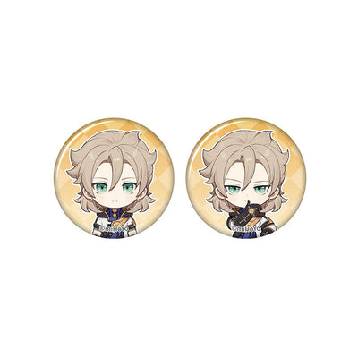 Genshin Impact Albedo chibi badge from Captured Moments series