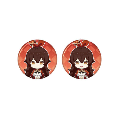 Genshin Impact Amber chibi badge from Captured Moments series