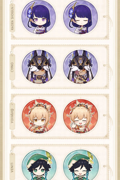 Genshin Impact badge display in lifestyle scene