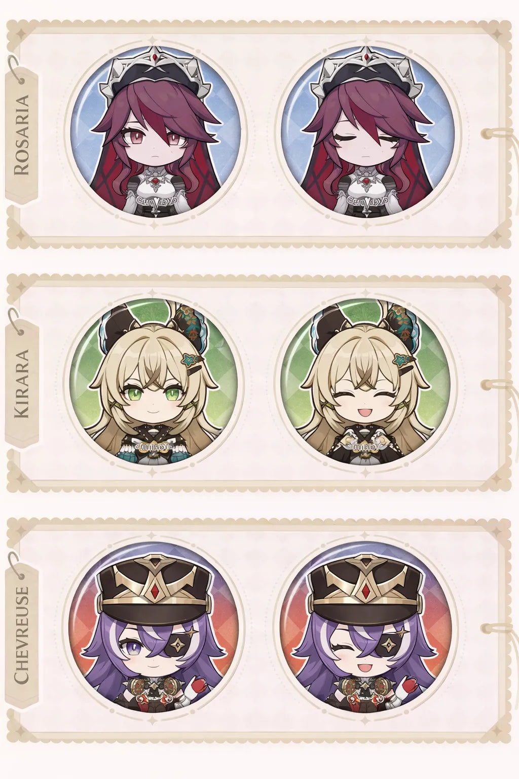 Badge size reference and dimensions display