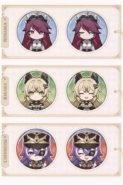 Badge size reference and dimensions display