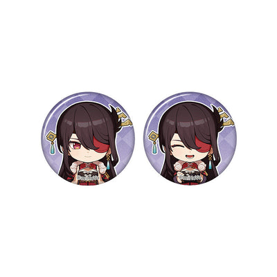 Genshin Impact Beidou chibi badge from Captured Moments series