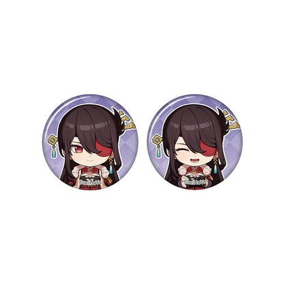 Genshin Impact Beidou chibi badge from Captured Moments series