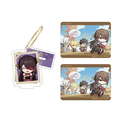 Genshin Impact Beidou acrylic standee and collectible card set from Captured Moments series
