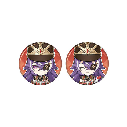 Genshin Impact Chevreuse chibi badge from Captured Moments series