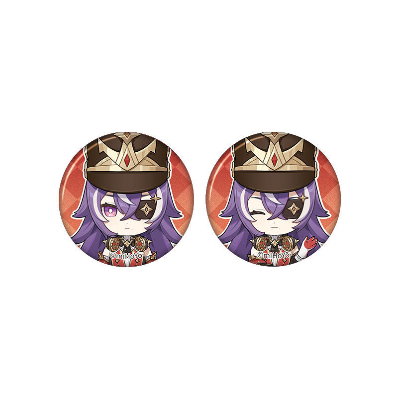 Genshin Impact Chevreuse chibi badge from Captured Moments series