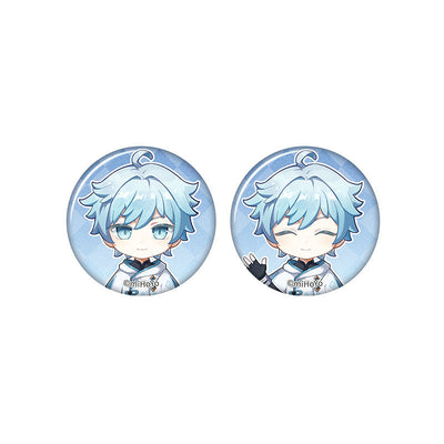 Genshin Impact Chongyun chibi badge from Captured Moments series