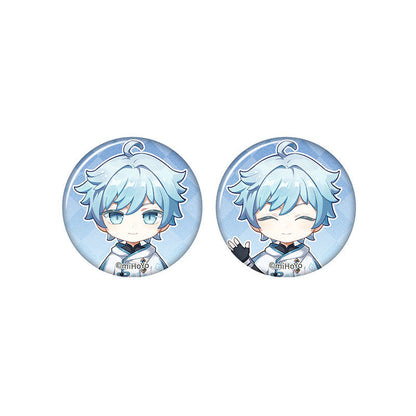 Genshin Impact Chongyun chibi badge from Captured Moments series