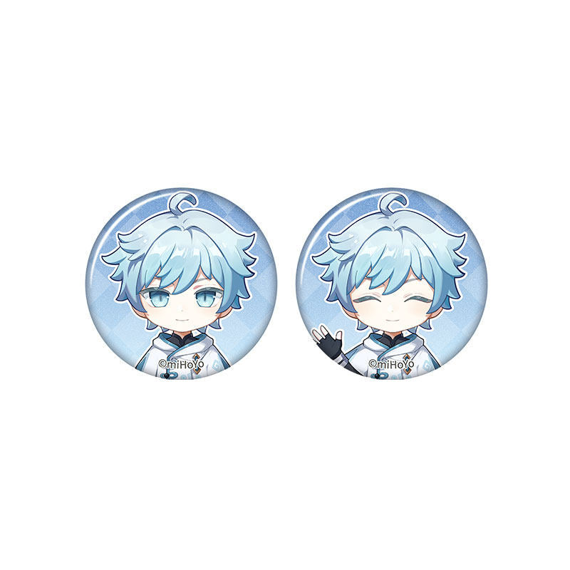 Genshin Impact Chongyun chibi badge from Captured Moments series