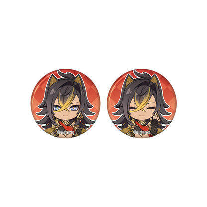 Genshin Impact Dehya chibi badge from Captured Moments series