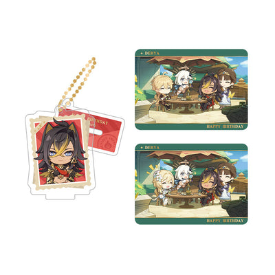 Genshin Impact Dehya acrylic standee and collectible card set from Captured Moments series