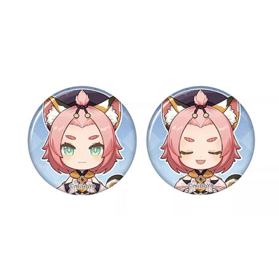 Genshin Impact Diona chibi badge from Captured Moments series