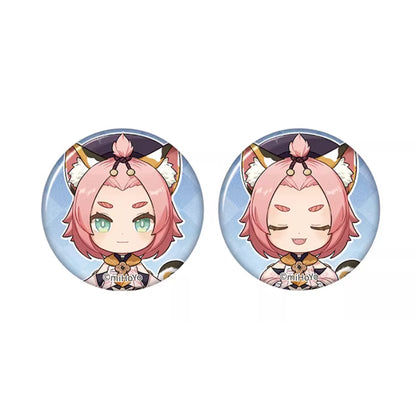 Genshin Impact Diona chibi badge from Captured Moments series