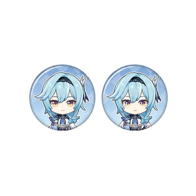 Genshin Impact Eula chibi badge from Captured Moments series