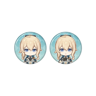 Genshin Impact Jean chibi badge from Captured Moments series