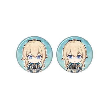 Genshin Impact Jean chibi badge from Captured Moments series