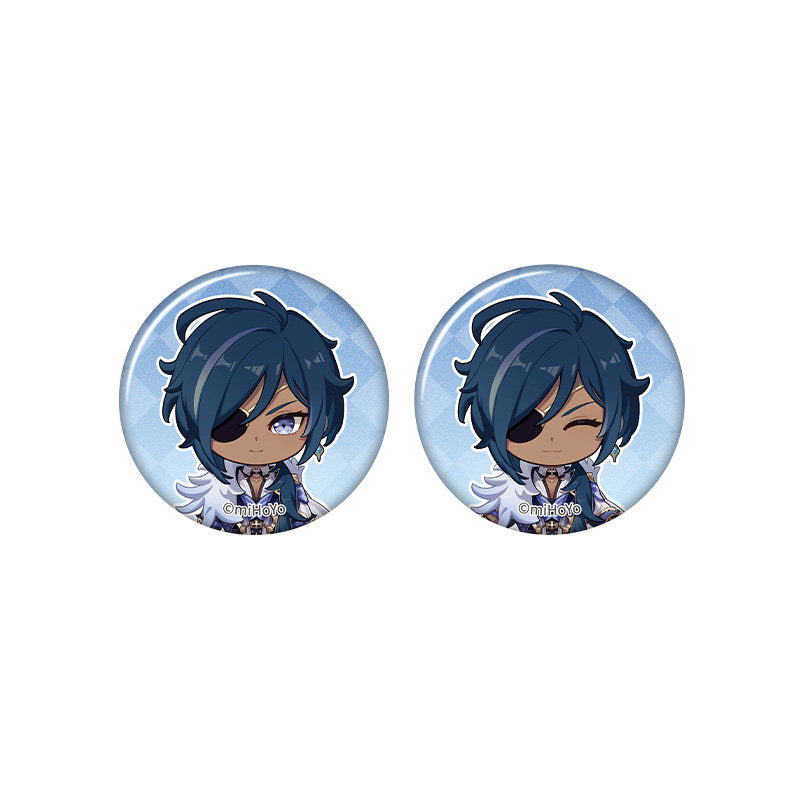 Genshin Impact Kaeya chibi badge from Captured Moments series