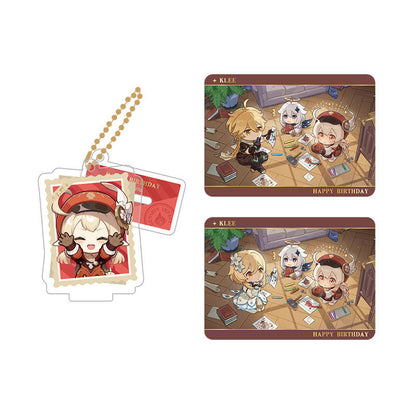 Genshin Impact Klee acrylic standee and collectible card set from Captured Moments series