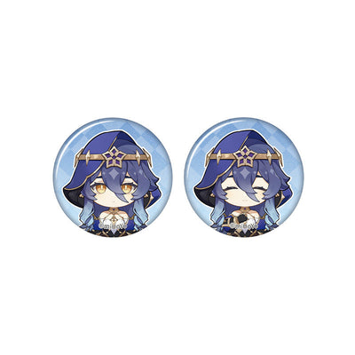 Genshin Impact Layla chibi badge from Captured Moments series