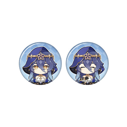 Genshin Impact Layla chibi badge from Captured Moments series