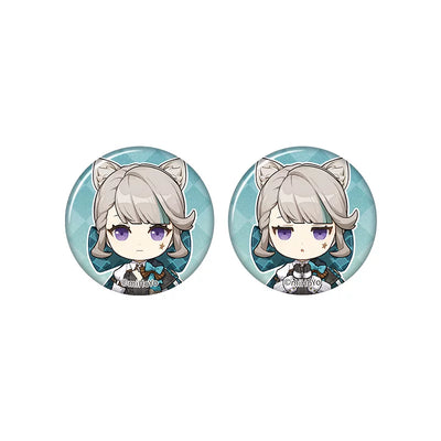 Genshin Impact Lynette chibi badge from Captured Moments series