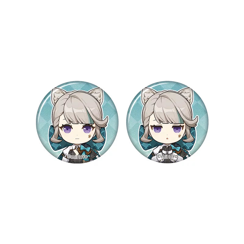 Genshin Impact Lynette chibi badge from Captured Moments series