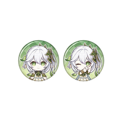 Genshin Impact Nahida chibi badge from Captured Moments series