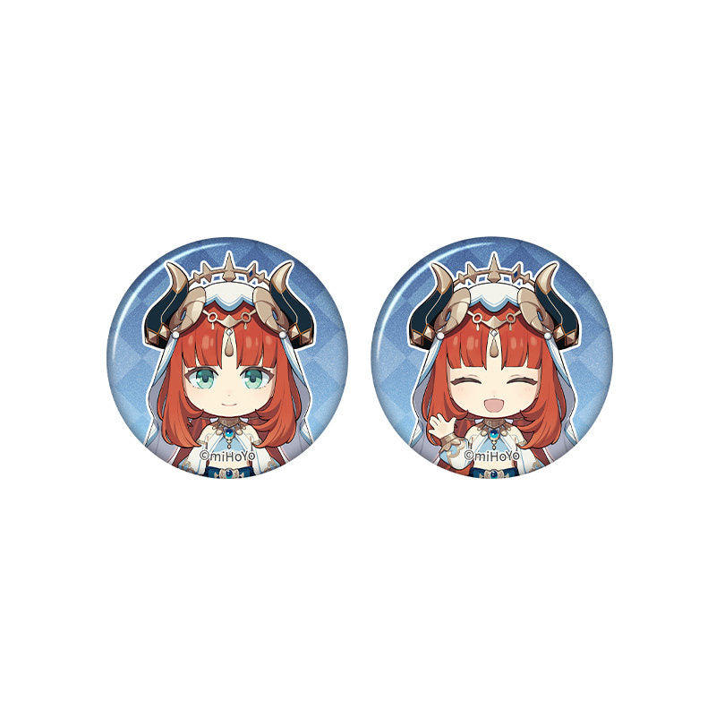 Genshin Impact Nilou chibi badge from Captured Moments series