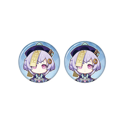 Genshin Impact Qiqi chibi badge from Captured Moments series