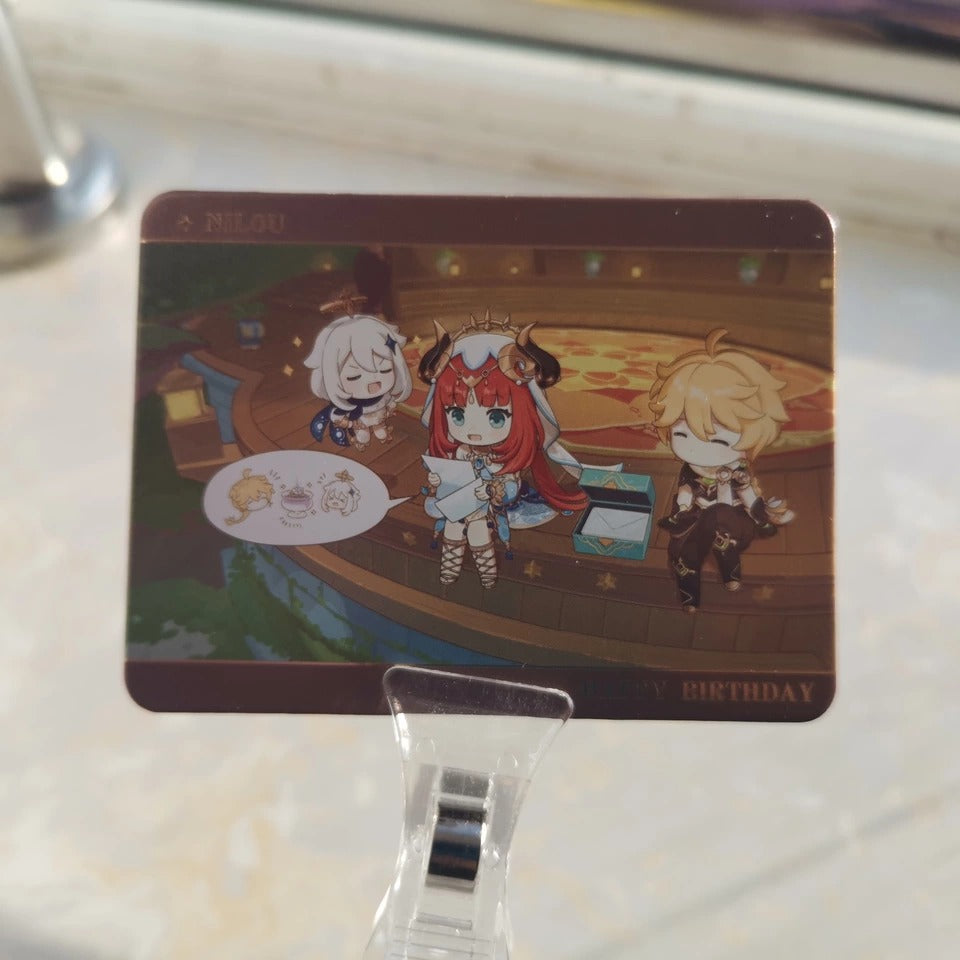 Genshin Impact Acrylic Standee & Karten Set Captured Moments