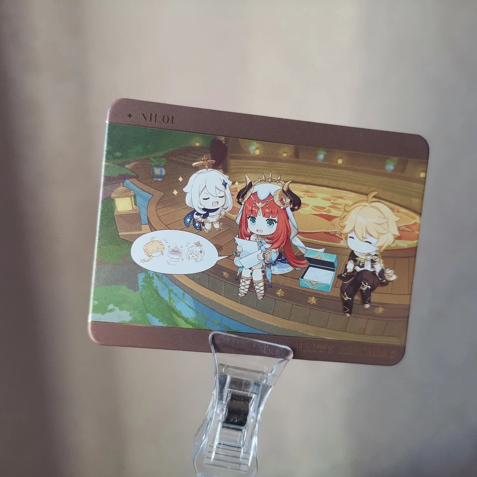 Genshin Impact Acrylic Standee & Karten Set Captured Moments