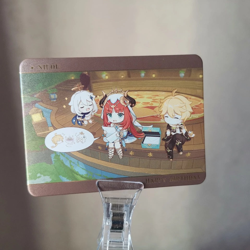 Genshin Impact Acrylic Standee & Karten Set Captured Moments