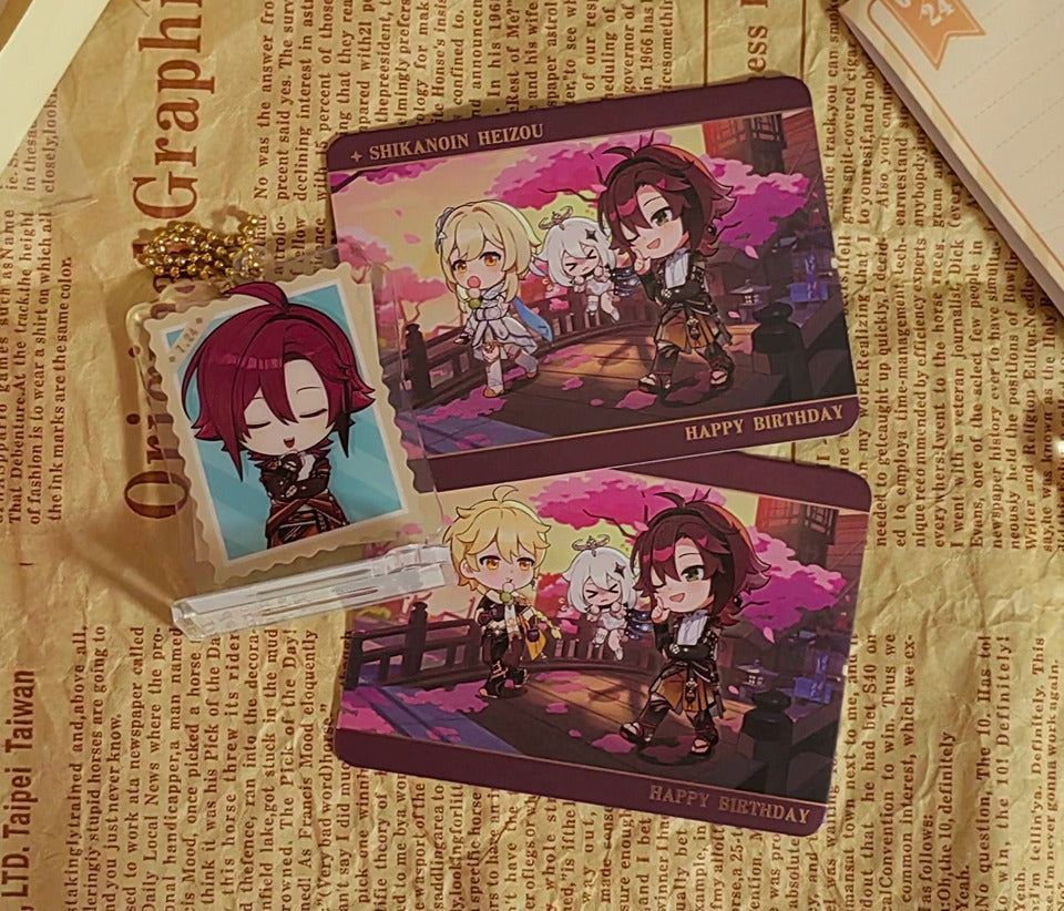 Genshin Impact Acrylic Standee & Karten Set Captured Moments
