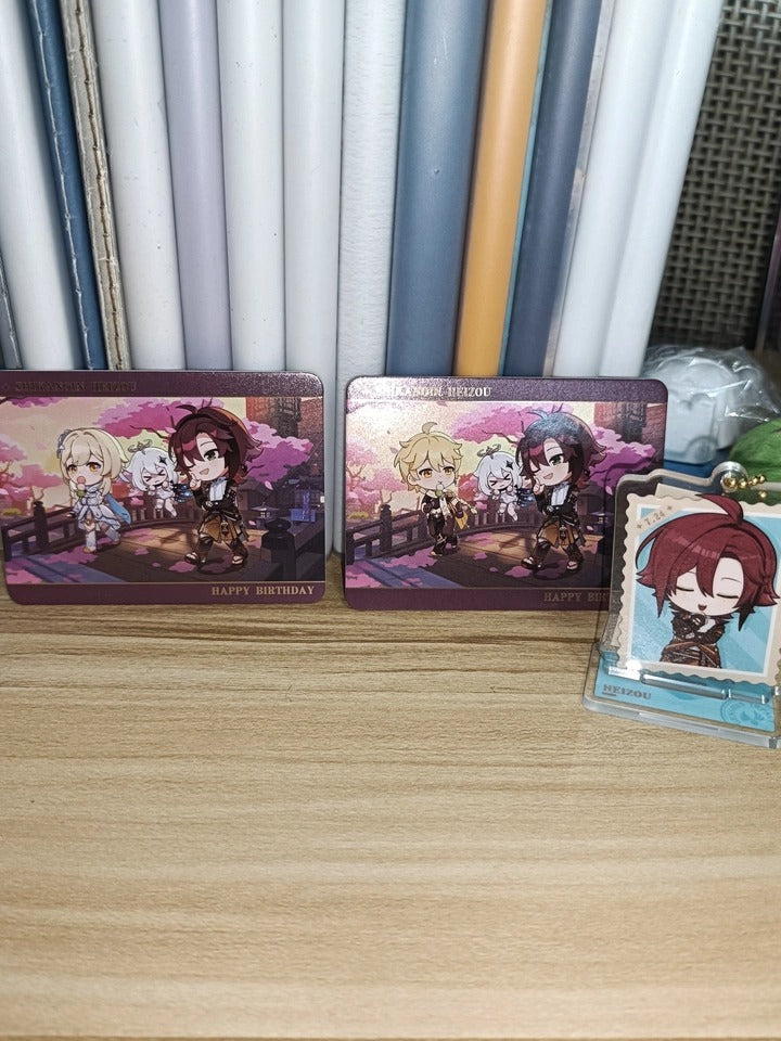 Genshin Impact Acrylic Standee & Karten Set Captured Moments