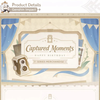 Captured Moments standee and card set character lineup overview