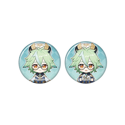 Genshin Impact Sucrose chibi badge from Captured Moments series