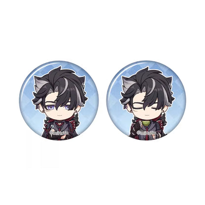 Genshin Impact Wriothesley chibi badge from Captured Moments series