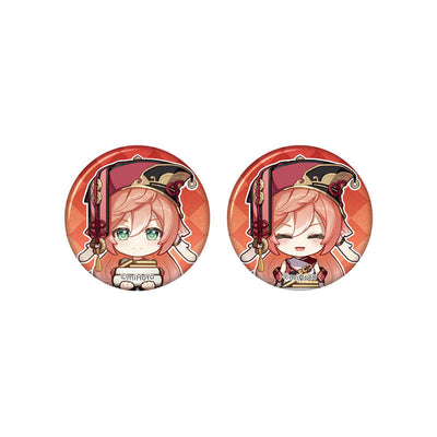 Genshin Impact Yanfei chibi badge from Captured Moments series