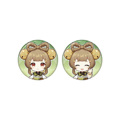 Genshin Impact Yaoyao chibi badge from Captured Moments series