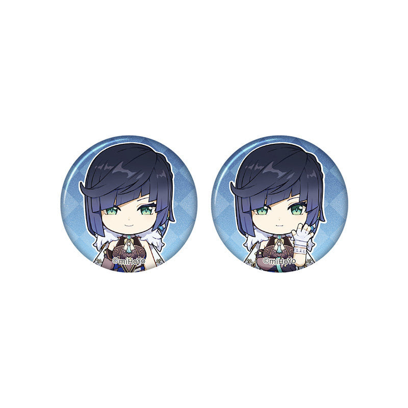 Genshin Impact Yelan chibi badge from Captured Moments series