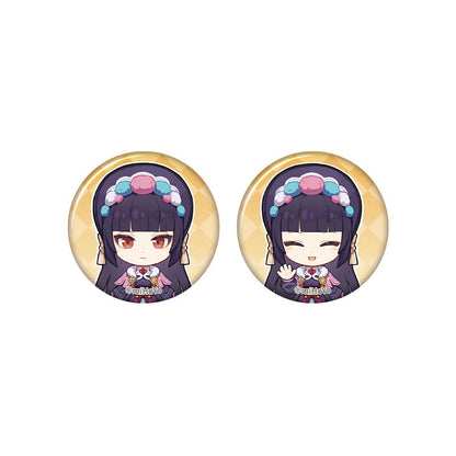 Genshin Impact Yun Jin chibi badge from Captured Moments series