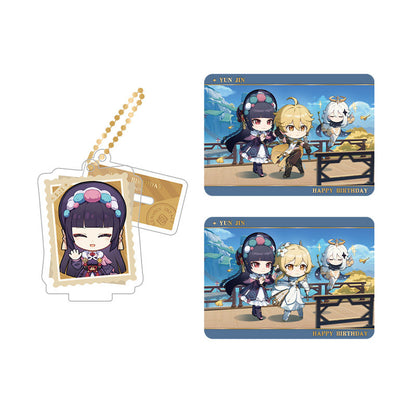 Genshin Impact Yun Jin acrylic standee and collectible card set from Captured Moments series