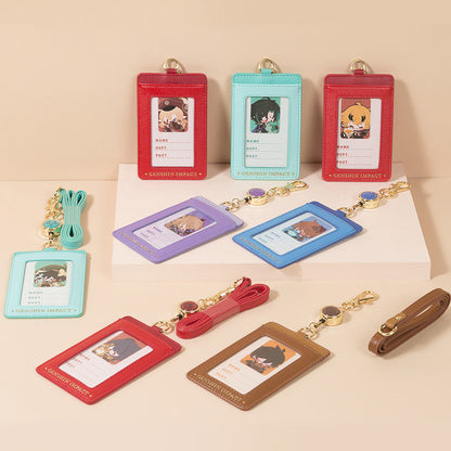 Genshin Impact Q-style card holder set desktop display Zhongli Thoma Fischl cute chibi collection