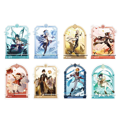 Genshin Impact character acrylic phone stand series Venti Zhongli Hu Tao Ganyu Xiao anime desk display