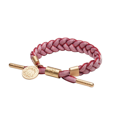 Yae Miko inspired braided bracelet from Genshin Impact with woven cord and metal charm