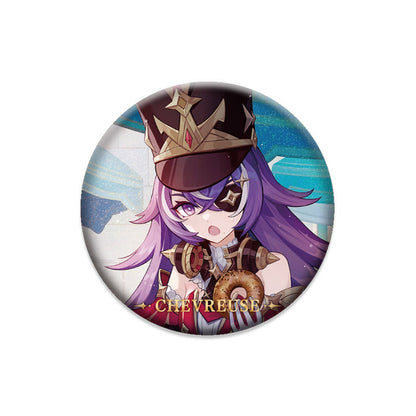 Genshin Impact Chevreuse character badge anime collectible pin