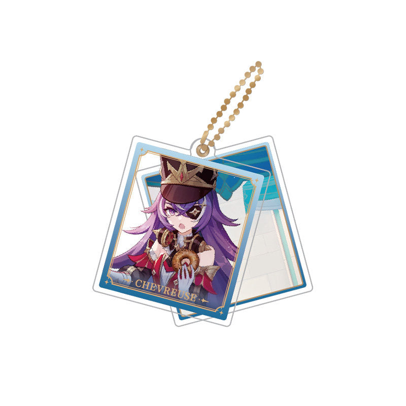 Genshin Impact Chevreuse rotating double-sided acrylic keychain