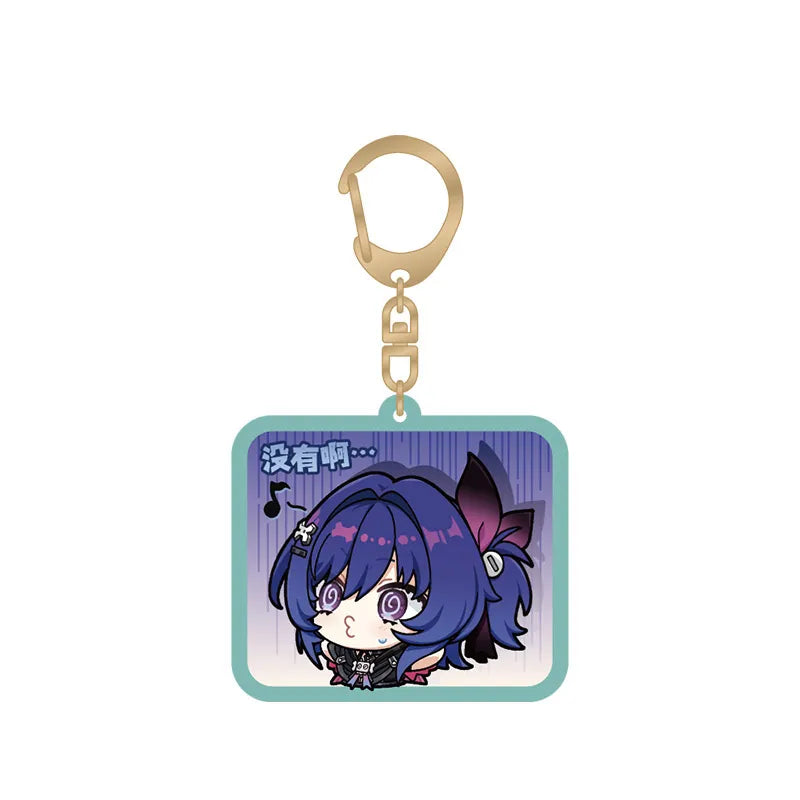 Genshin Impact chibi emoji acrylic keychain featuring Prune