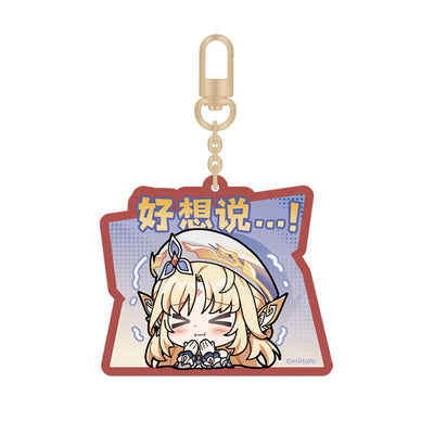 Genshin Impact Chibi Expression Pack Nicole acrylic keychain